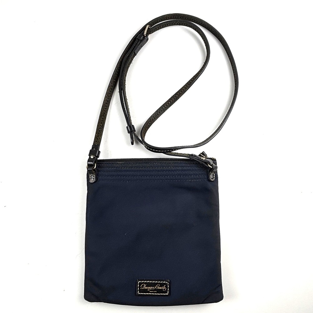 Dooney & Bourke Crossbody Bag Womens Navy Blue Nylon Duck Logo Small Preppy